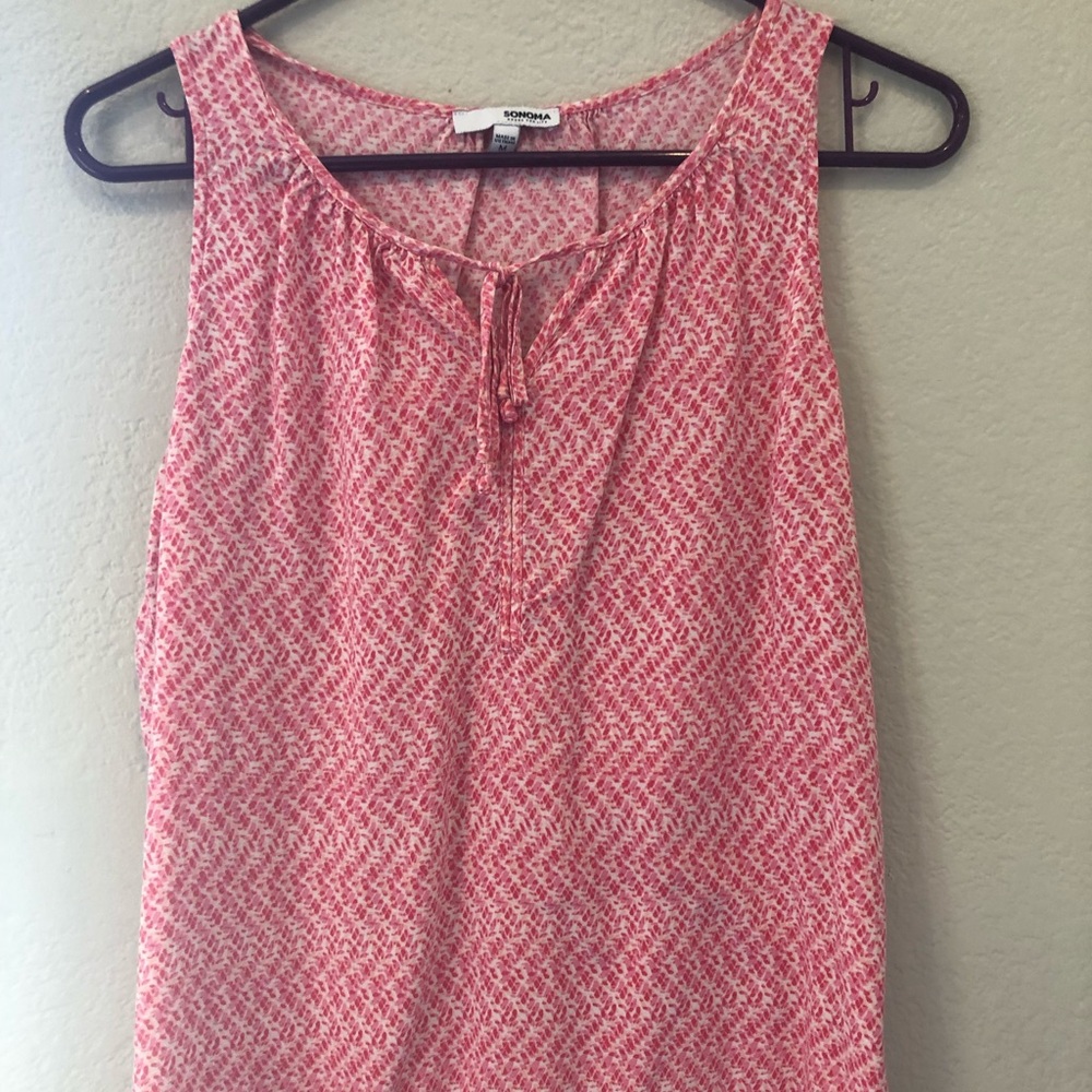 Sonoma womens pink top size Medium